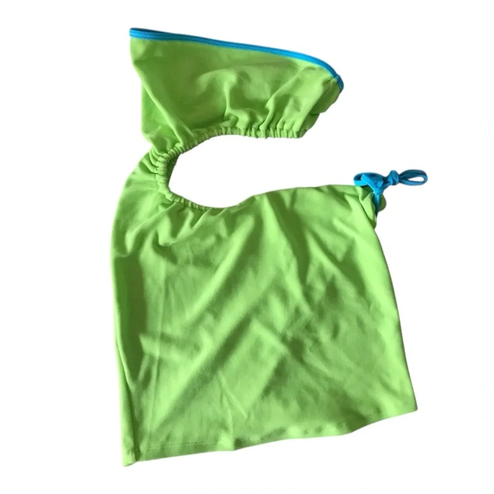 Frankie's Bikinis Lime Green Renee Terry Dress NWOT